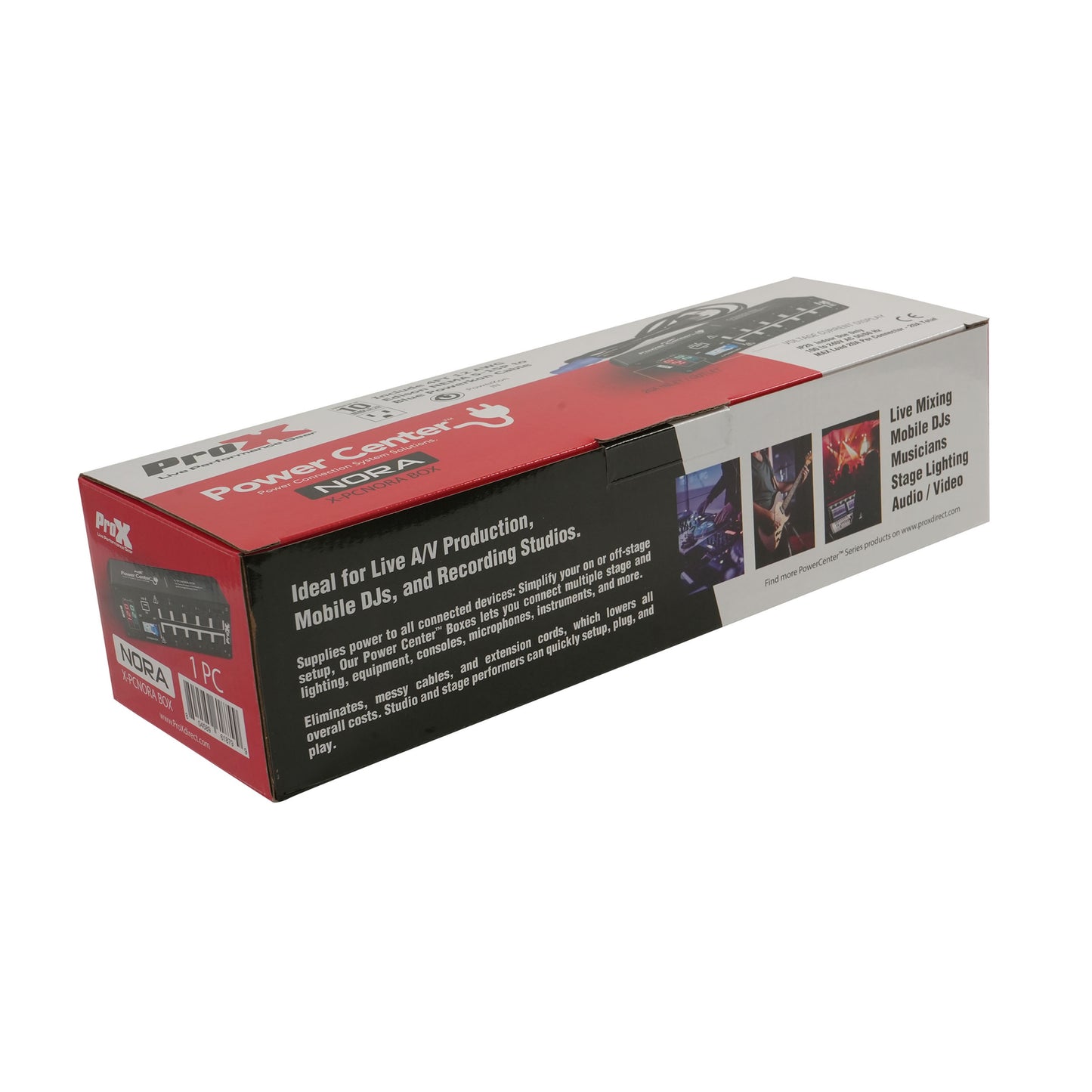 ProX X-PCNORABOX 10-Way PowerCON to Edison Power Distribution Box