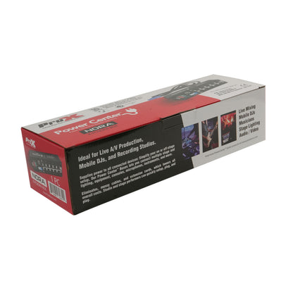 ProX X-PCNORABOX 10-Way PowerCON to Edison Power Distribution Box