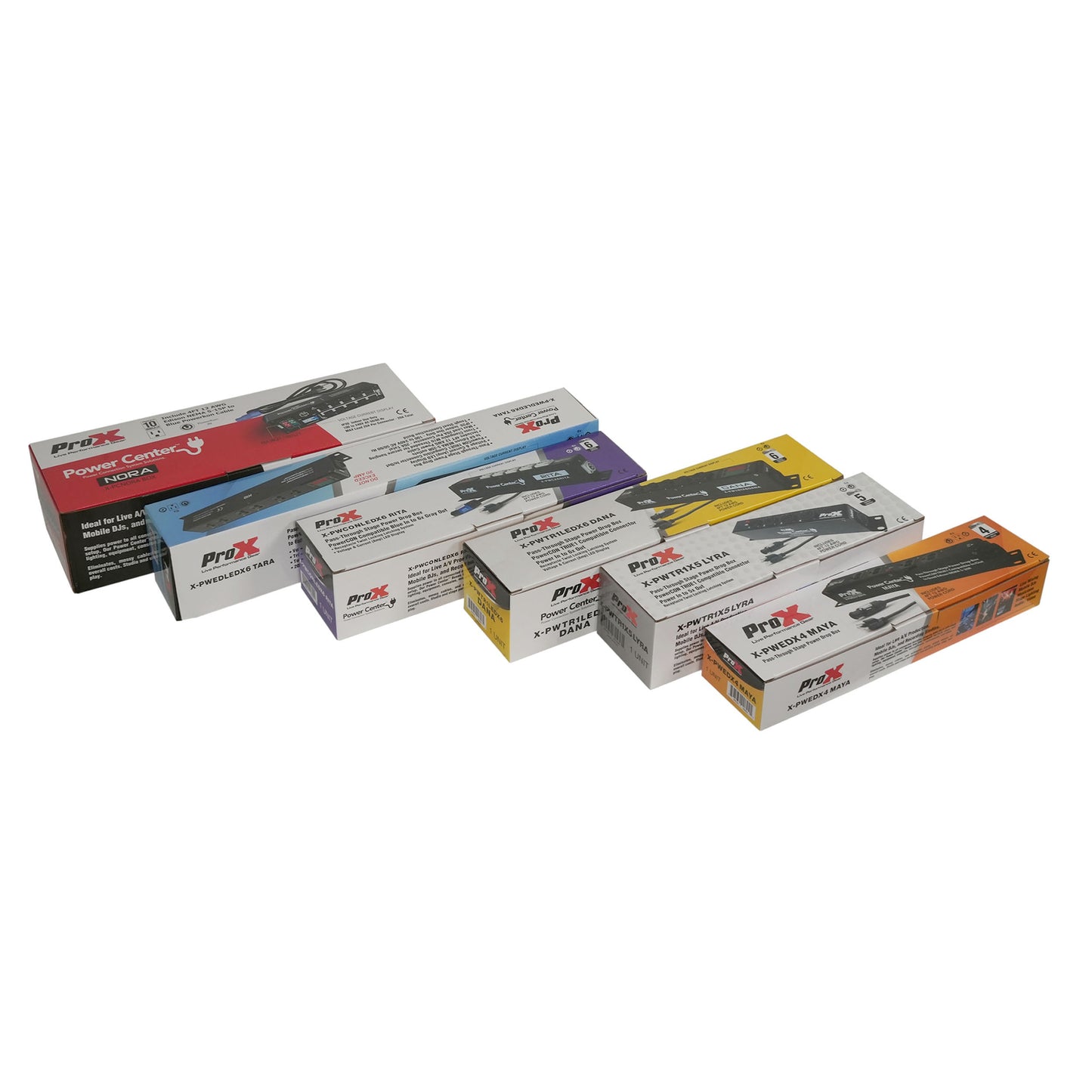 ProX X-PCNORABOX 10-Way PowerCON to Edison Power Distribution Box