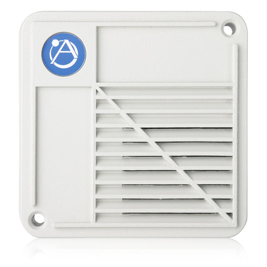 AtlasIED VT-152UCN surface mount compression driver speaker front grille with louvered vents and mounting holes