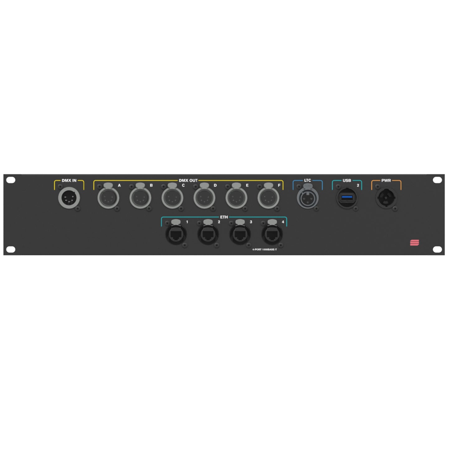 ProX XSM-2UCSTL14 2U Rack Connection Panel for Stage and Tour