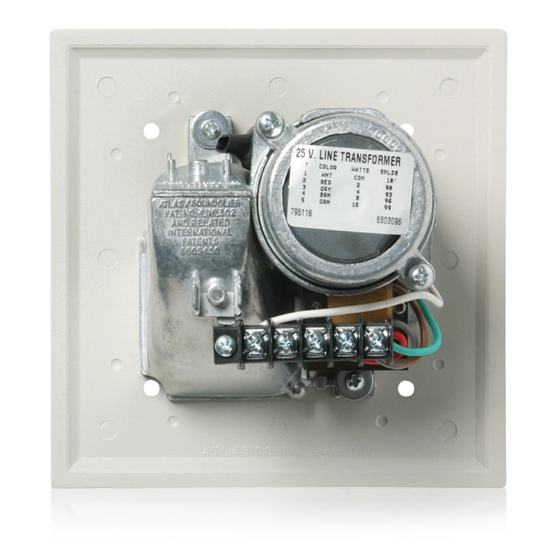 AtlasIED VTF Series Recessed Compression Driver Speaker with 15-Watt Transformer | 25V | Gray