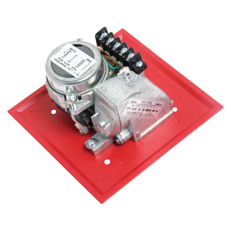 AtlasIED VTF Series Recessed Compression Driver Speaker with 15-Watt Transformer | 70V | Red