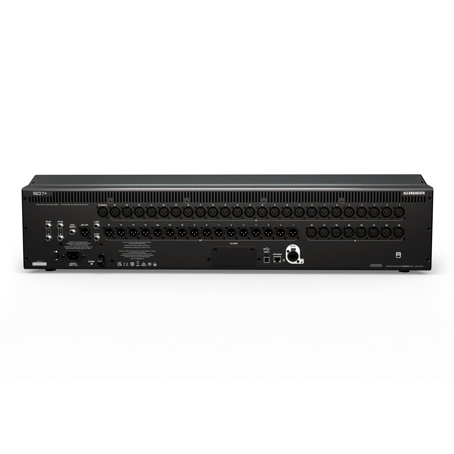 Allen & Heath SQ7+ 48-Channel Digital Mixer With RackUltra FX