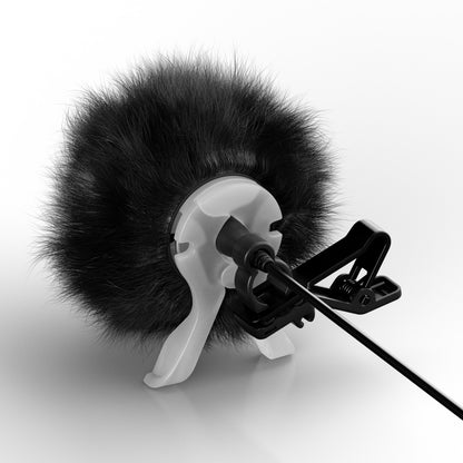 DPA Microphones 2061 Omnidirectional Lavalier Microphone fuzzy windscreen