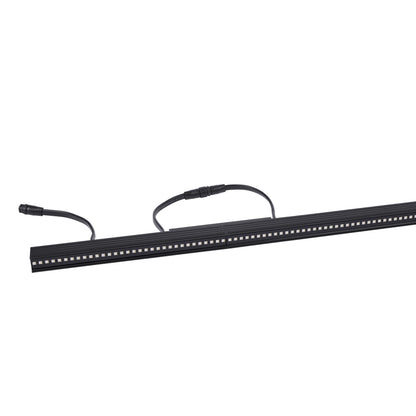 VDO Sceptron XB batten partial view with looped hybrid power and data cable at rear of housing, Martin Lighting
