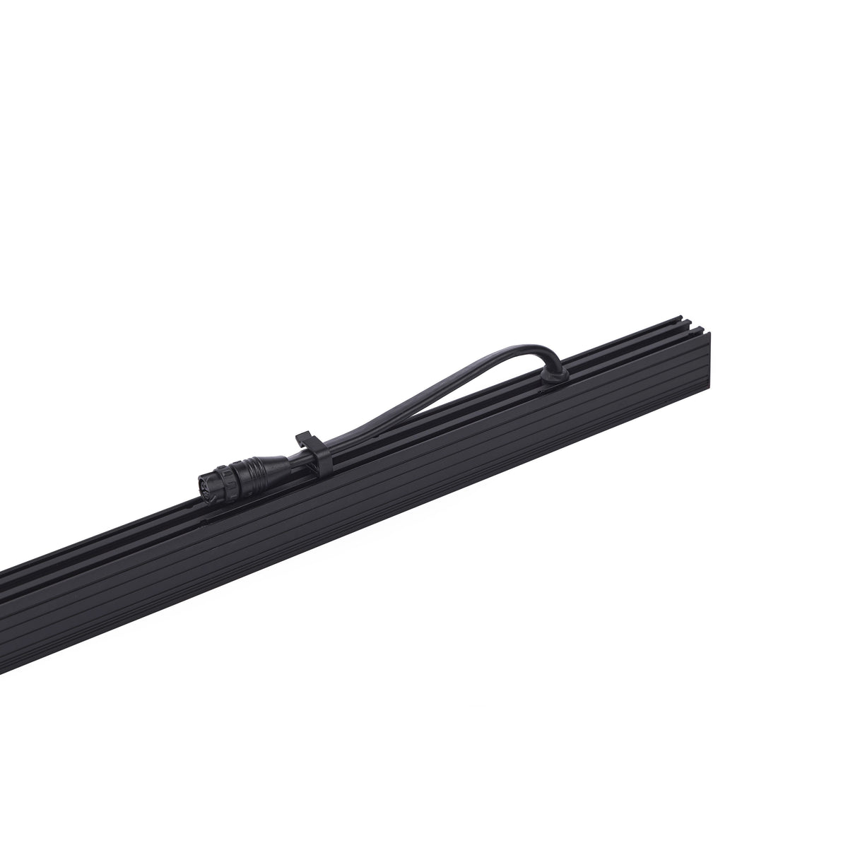 VDO Sceptron XB rear housing detail with cable-tied pigtail and finned aluminum extrusion, Martin Lighting