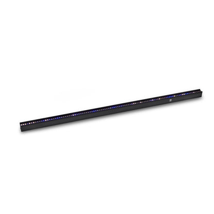 VDO Sceptron XB batten displaying blue and amber alternating pixel pattern, Martin Lighting