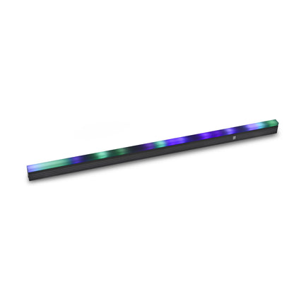 VDO Sceptron XB batten with diffuser showing blue and green blended pixel wash, Martin Lighting