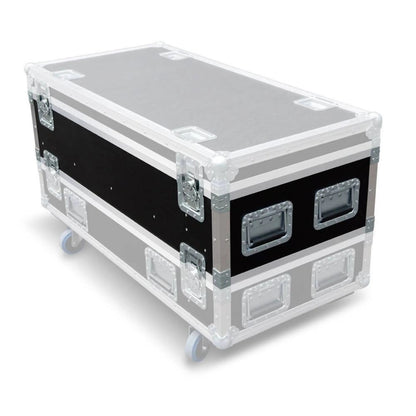 Closed wheeled flight case for VDO Sceptron XB battens with recessed handles and latches, Martin Lighting
