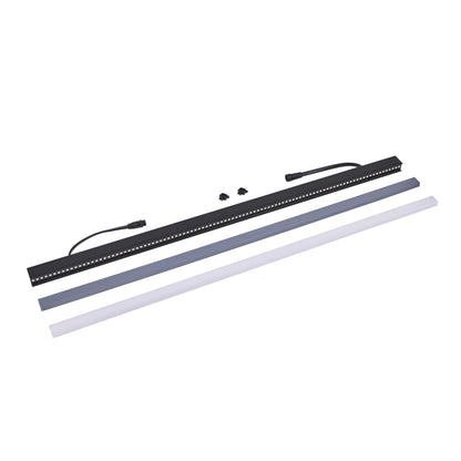 VDO Sceptron XB long batten shown with frosted and clear lens covers plus clips, Martin Lighting