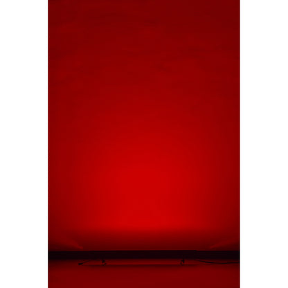 VDO Sceptron XB uplighting a wall in saturated red from floor position, Martin Lighting