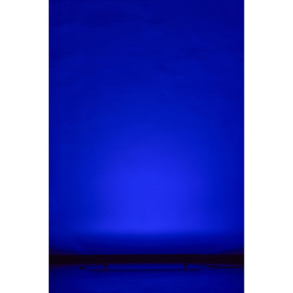 VDO Sceptron XB producing a deep blue wall wash from floor level, Martin Lighting