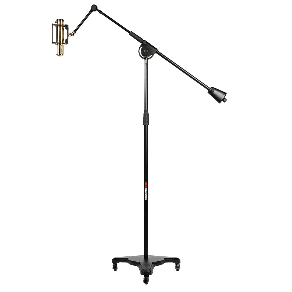 Gator GFW-MIC-STBM2000 Studio Mic Boom With Heavy Base and Wheels