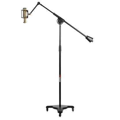 Gator GFW-MIC-STBM2000 Studio Mic Boom With Heavy Base and Wheels
