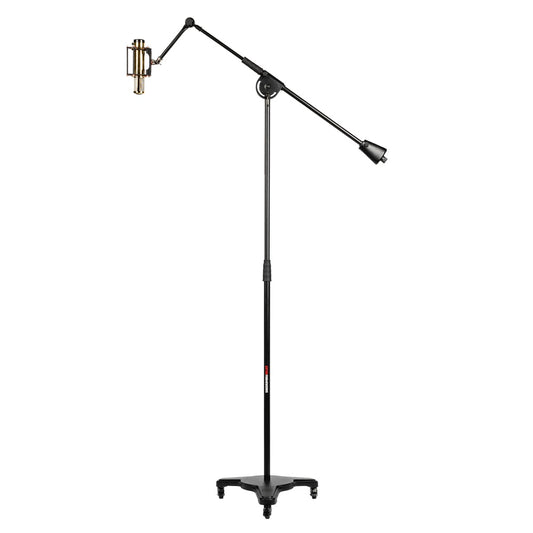 Gator GFW-MIC-STBM2000 Studio Mic Boom With Heavy Base and Wheels