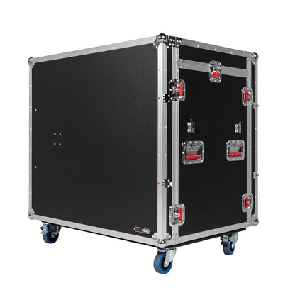 Gator GTOUR-MIXERXL-12U-4D2T 12U Mixer ATA Flight Case With Drawers
