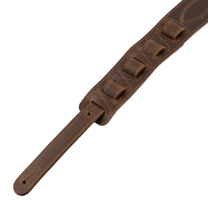 Gator M317SEL-BRN Levy's Whiskey Crocodile Leather Guitar Strap