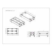 ProX Live Performance Gear XS-RCF-NXL44AX2W Flight Case For 2 RCF NXL44-A Column Arrays
