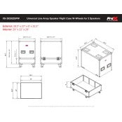 ProX XS-SP292922W ATA Single Line Array Sub Speaker Flight Case