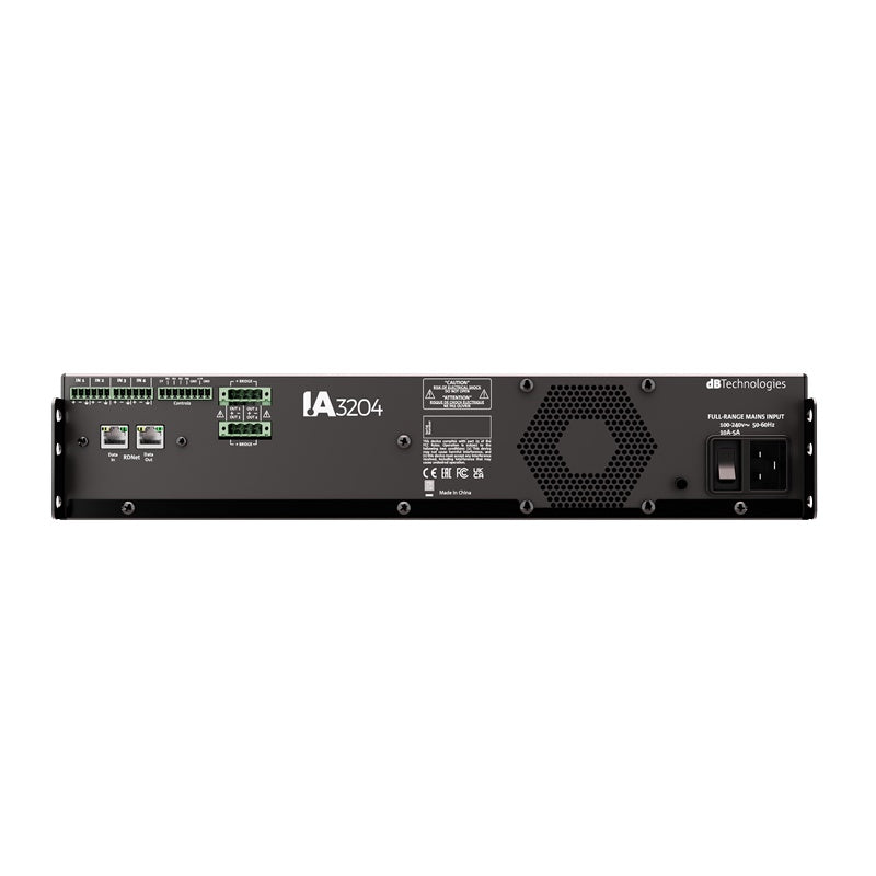 dBTechnologies IA3204R 4-Channel Class-D DSP Amplifier With RDNet