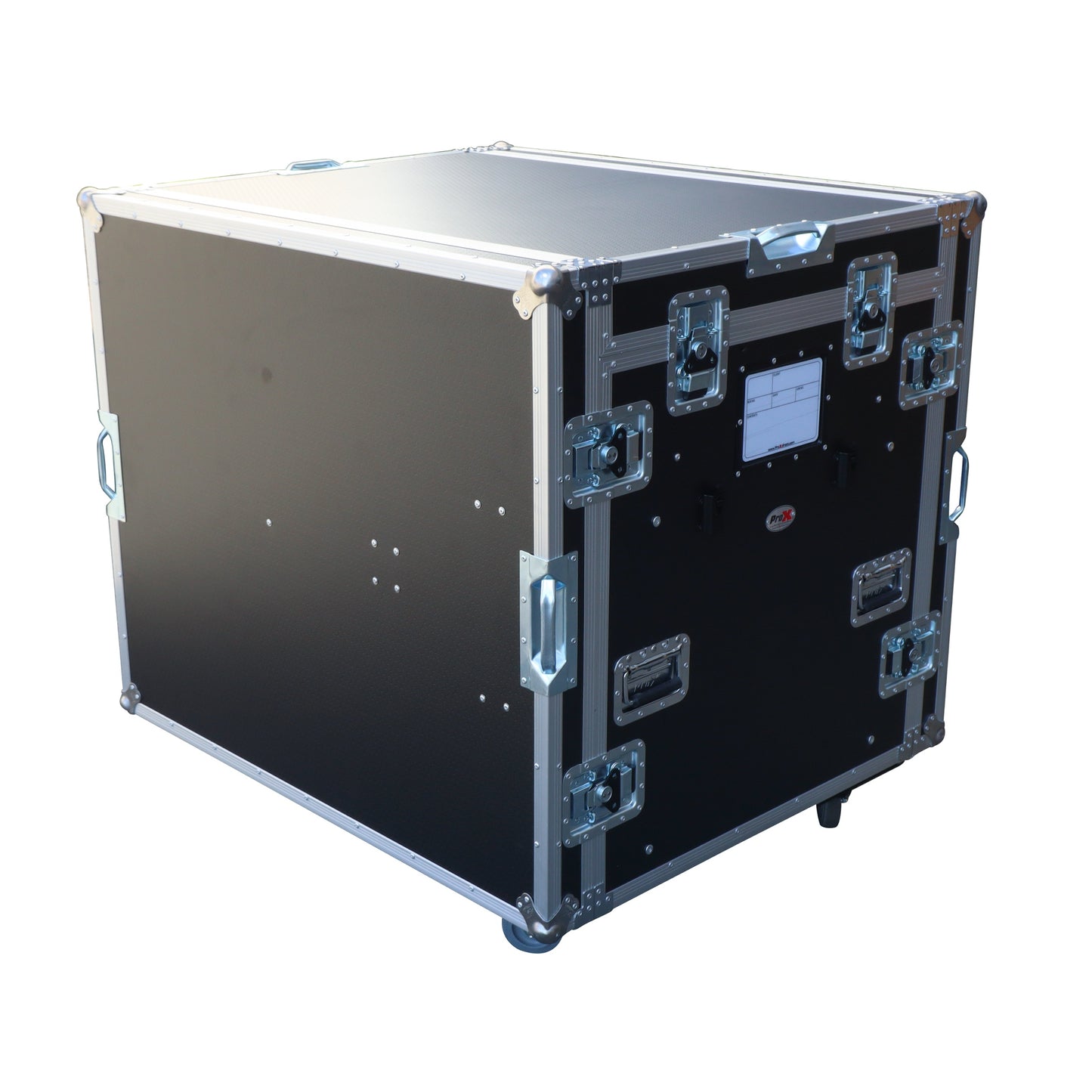 ProX Live Performance Gear Dual 12U Rack Console Case With Side Work Tables