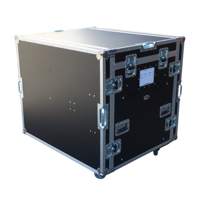 ProX Live Performance Gear Dual 12U Rack Console Case With Side Work Tables