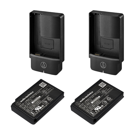 Audio-Technica D50 Wireless System Half-Rack Receiver With 2 Body-Packs