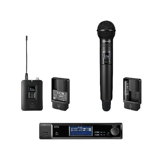 Audio-Technica D50 Wireless System Half-Rack Receiver With Body-Pack and Handheld