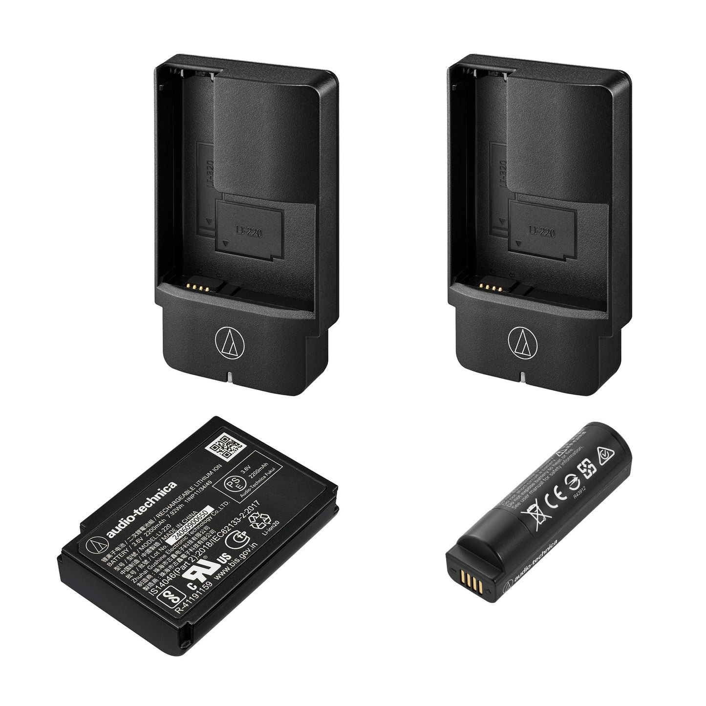 Audio-Technica D50 Wireless System Half-Rack Receiver | 2-Channel | 1 Body-Pack + 1 Handheld | Combo