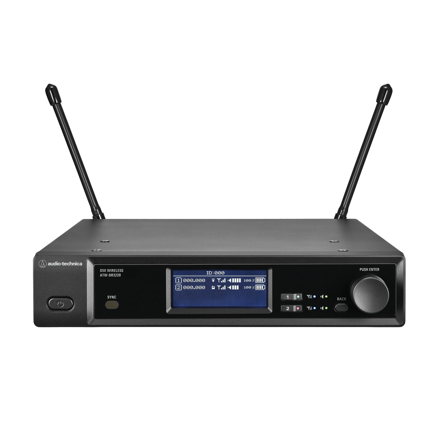 Audio-Technica D50 Receiver Digital UHF Half-Rack Wireless | 2-Channel | No