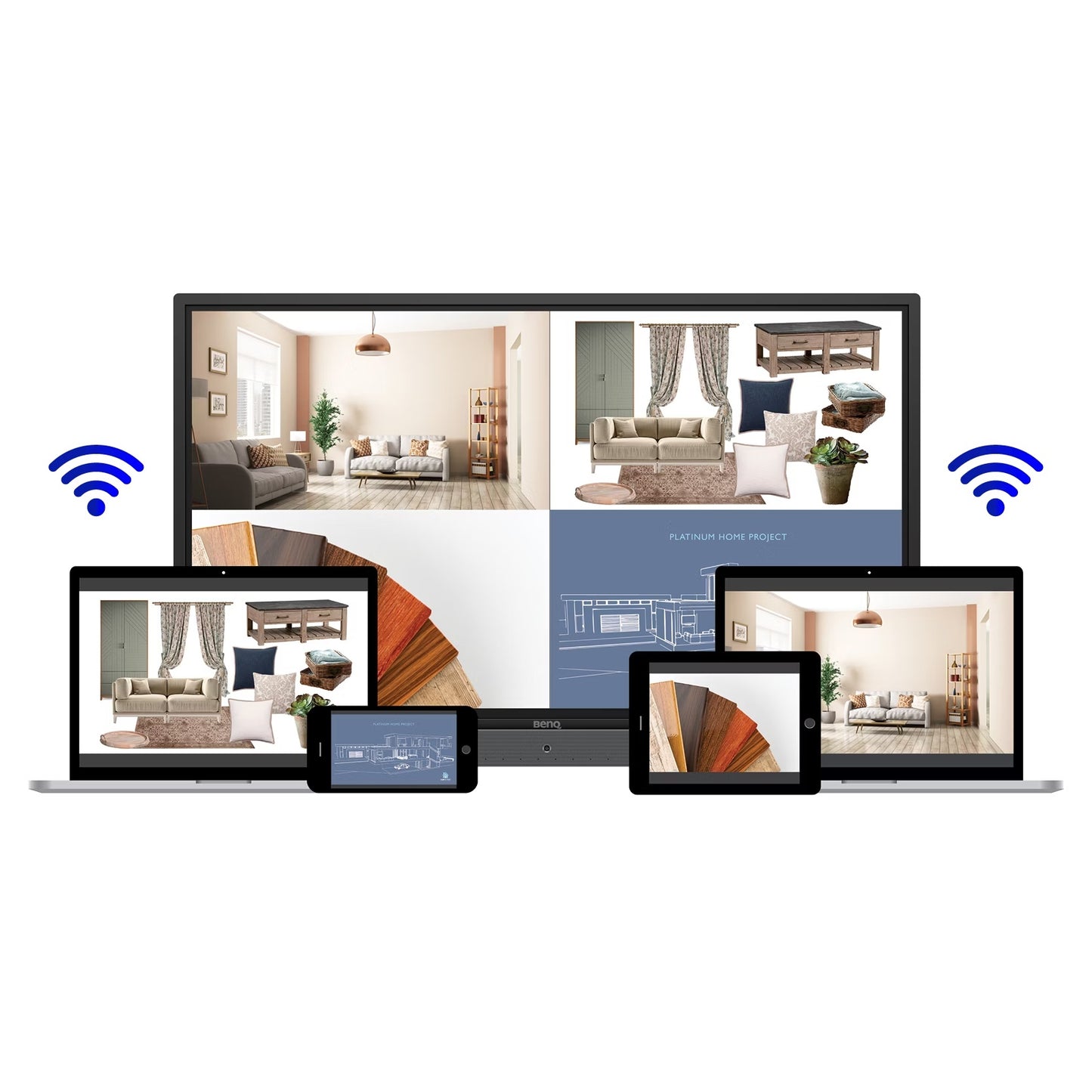 BENQ RP8605 86" 4K Ultra HD Interactive LCD Display | Anti-Glare