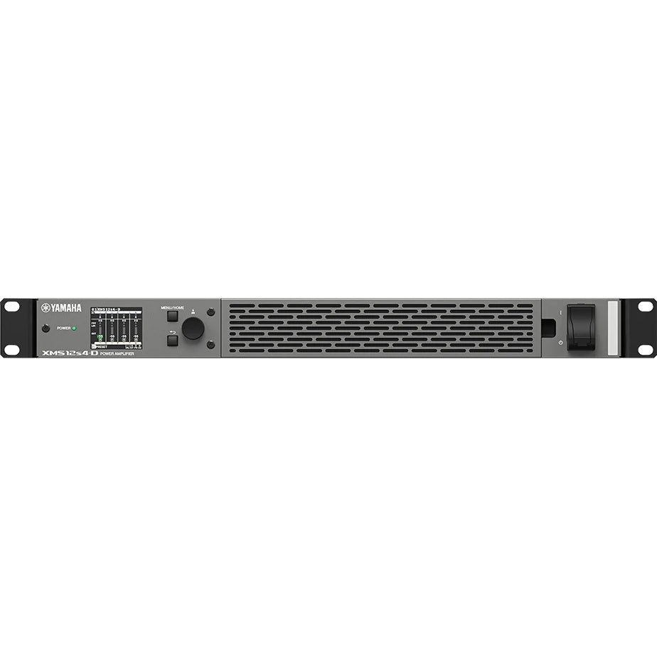Yamaha XMS Series Power Amplifier 1U Class D With Hi-Z/Lo-Z | 4-Channel | Dante