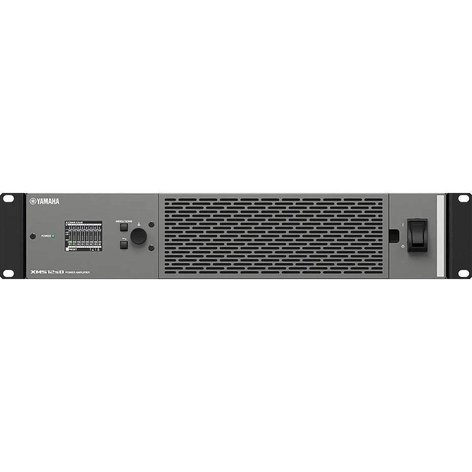 Yamaha XMS Series Power Amplifier 2U Class D With Hi-Z/Lo-Z | 8-Channel | Analog Only