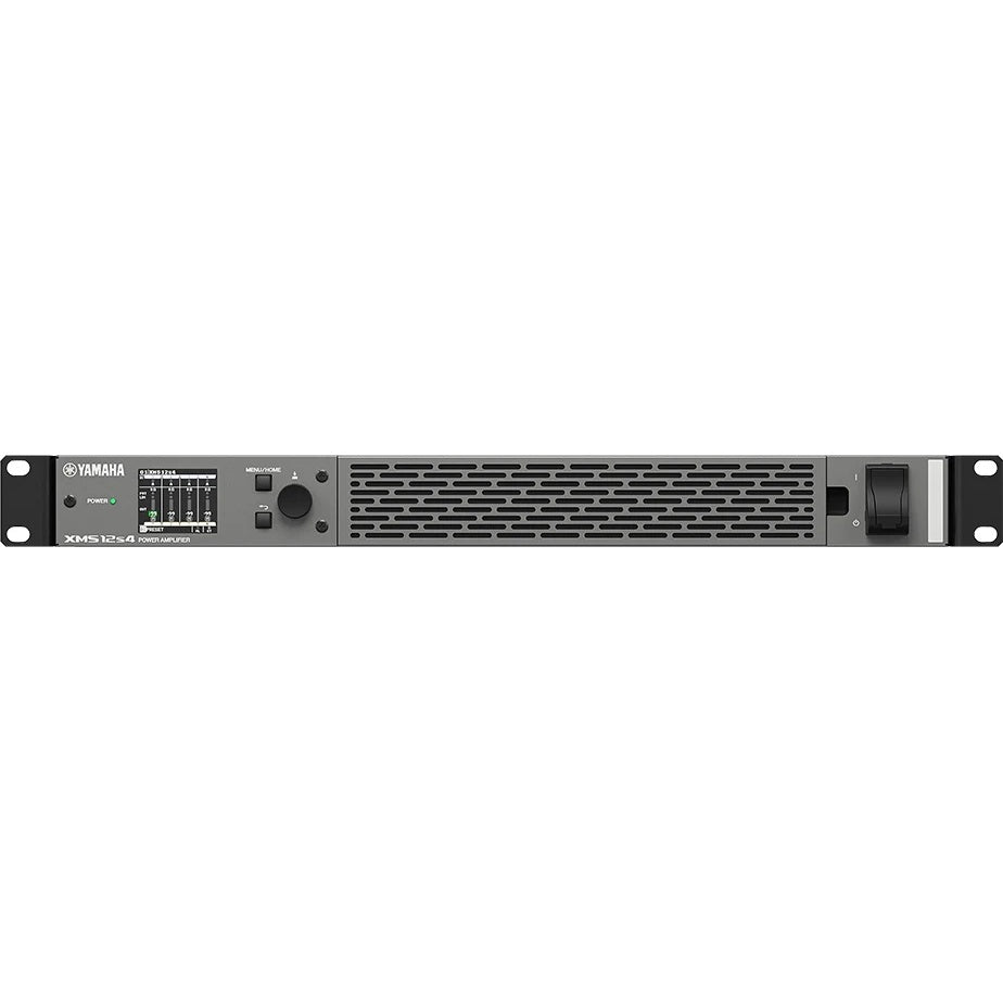 Yamaha XMS Series Power Amplifier 1U Class D With Hi-Z/Lo-Z | 4-Channel | Analog Only