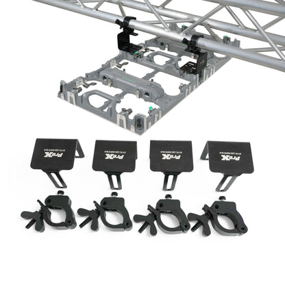 ProX XT-TCLEDMATEBLKX4 LED Panel to 2" Truss Pipe Mount Bracket Set of 4