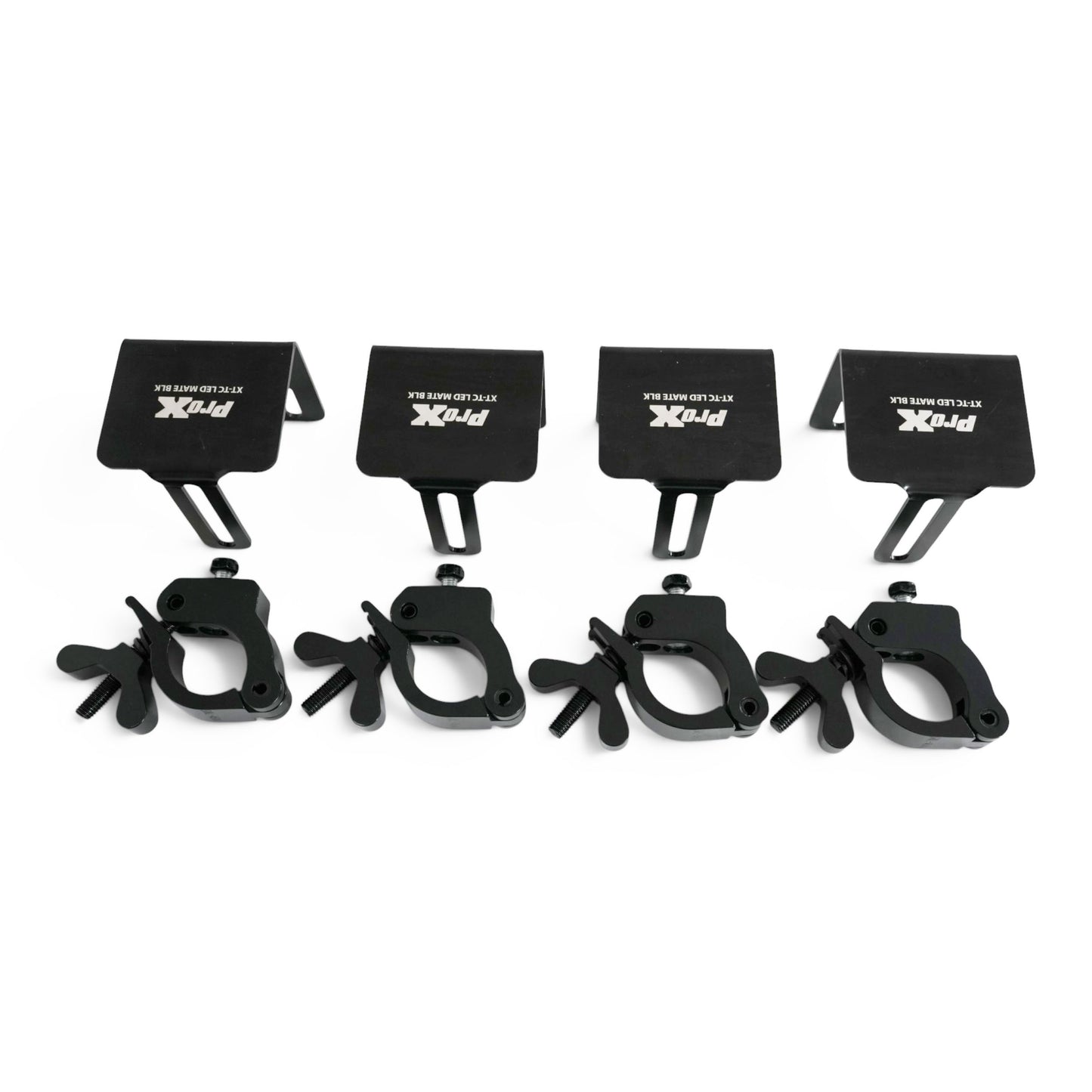 ProX XT-TCLEDMATEBLKX4 LED Panel to 2" Truss Pipe Mount Bracket Set of 4