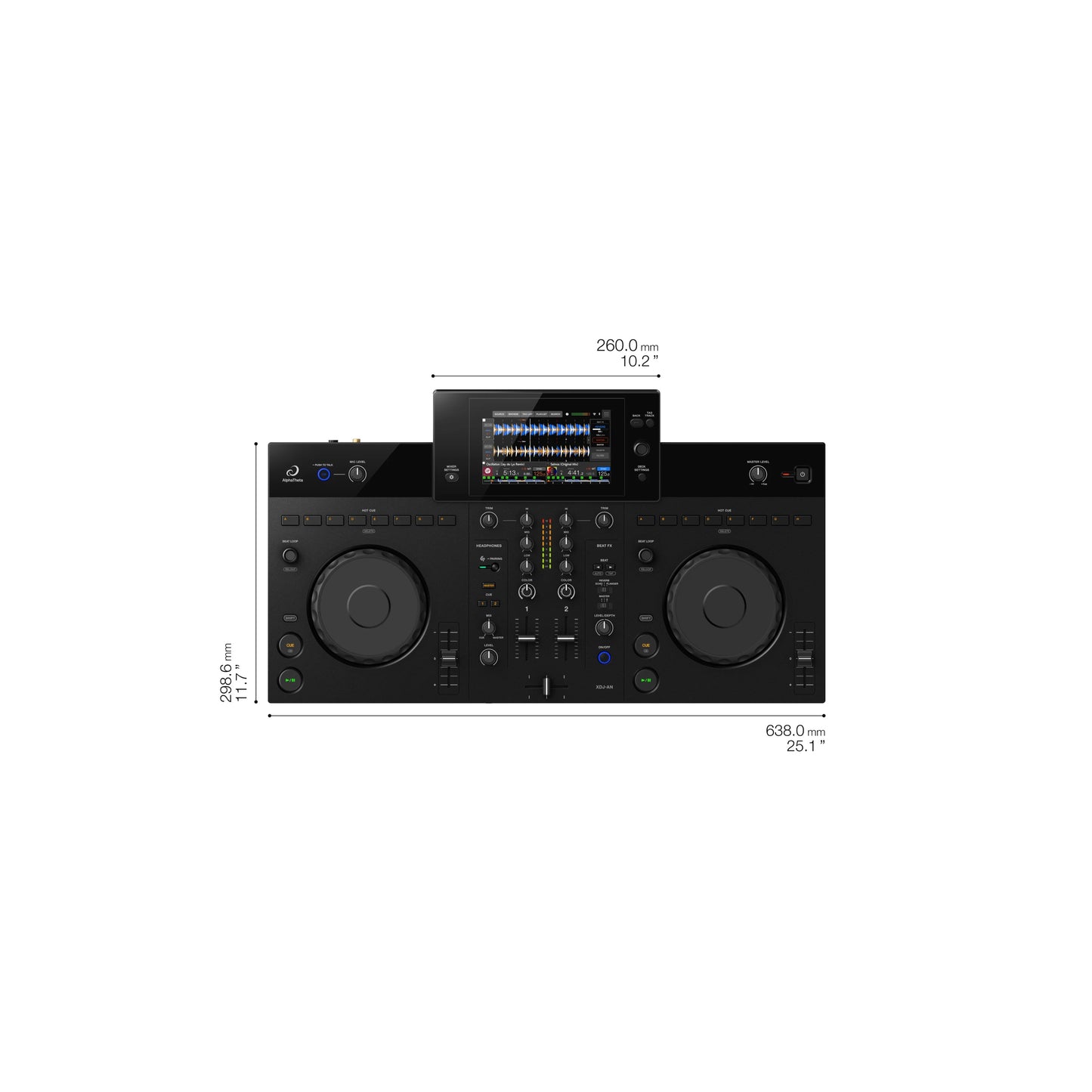 AlphaTheta XDJ-AN 2-Channel All-In-One DJ System With Streaming
