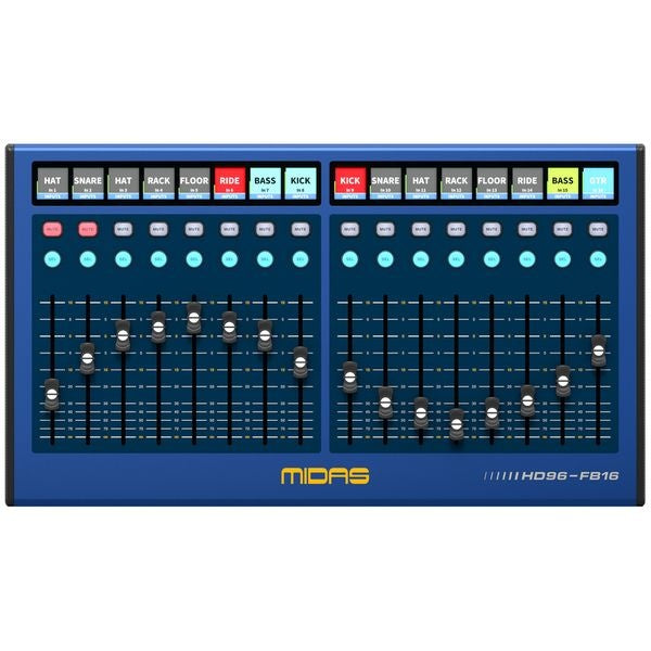 Midas HD96-FB16 Portable 16-Channel Fader Bay For HD Series Consoles