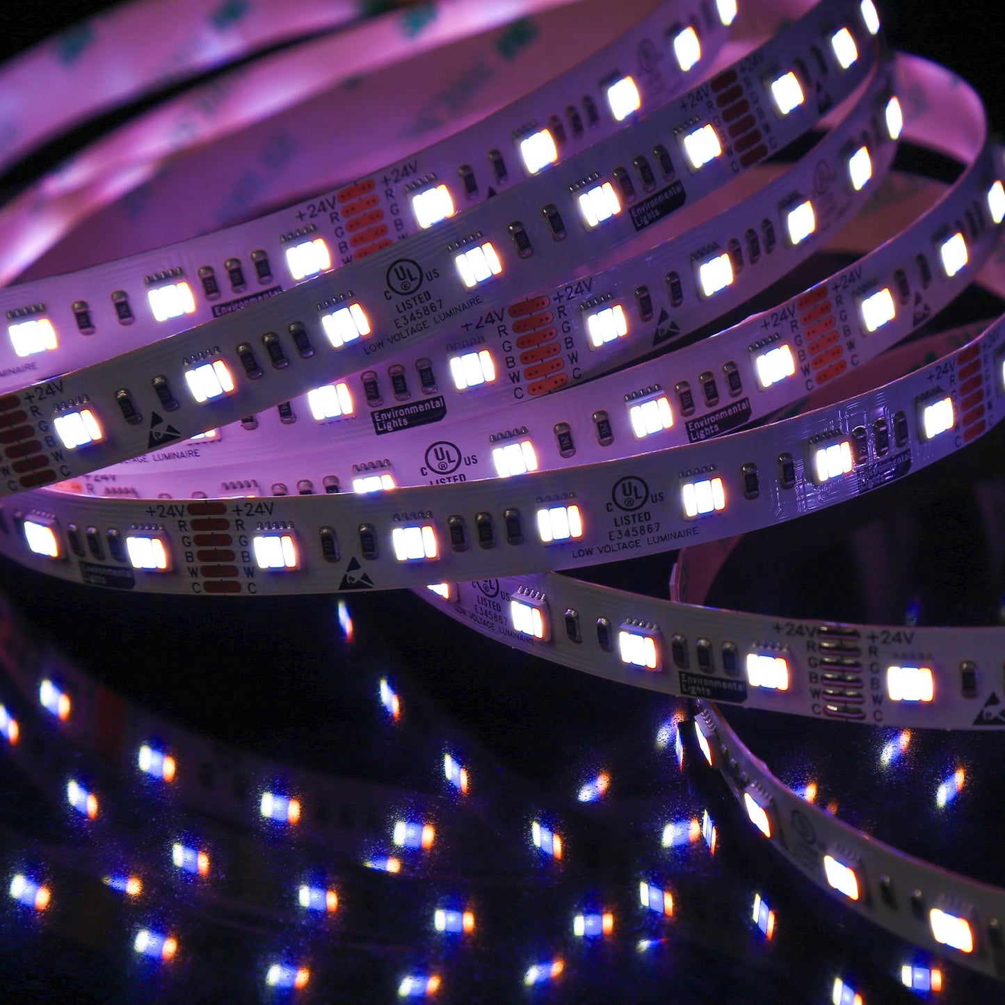 City Theatrical Eluxtra 5-in-1 LED Strip Light 24V Indoor | RGB + Amber/6500K