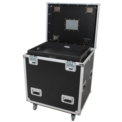 ProX TruckPax Utility Case ATA Road Case With Casters and Dividers | 24"x30"x36"