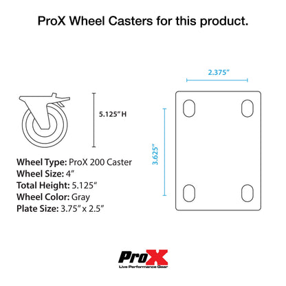 ProX TruckPax Utility Case ATA Road Case With Casters and Dividers | 24"x30"x36"