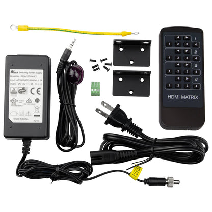 AVPro Edge AC-MX-44 18Gbps 4x4 HDMI Matrix With Audio Delay