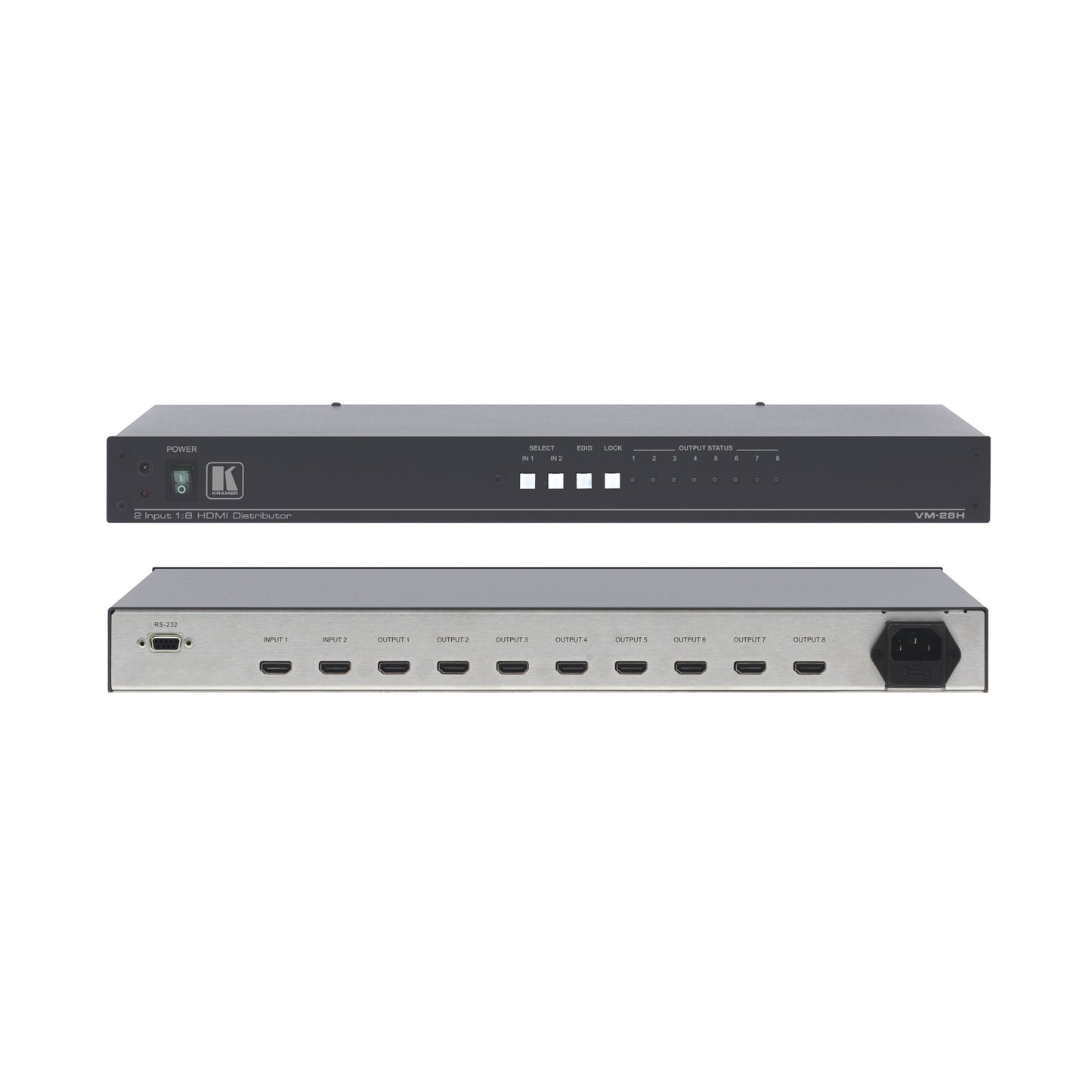 Kramer VM28HNV 2x1:8 HDMI Distribution Amplifier With EDID