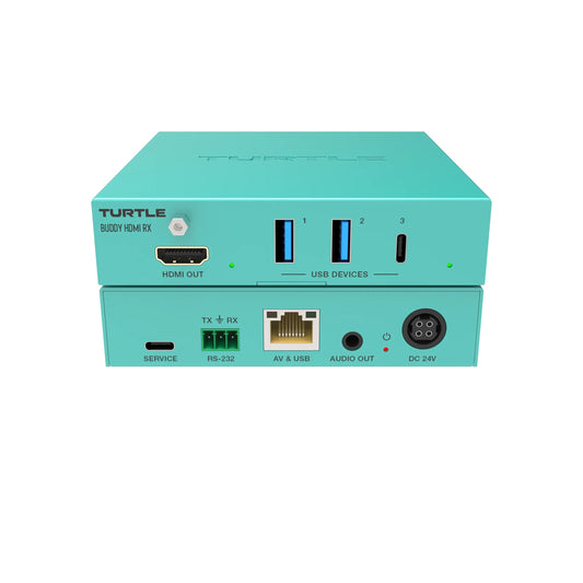 Turtle AV TAV-BBHDMI-RX Boardroom Buddy HDMI Receiver With USB 3.2