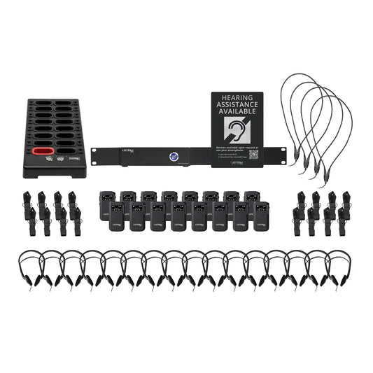Listen Technologies ListenWIFI System Wi-Fi Audio Streaming | 16 | Dante | NEW