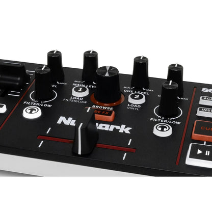 Numark MIXTRACKGO Ultra-Portable 2-Deck DJ Controller With Stems