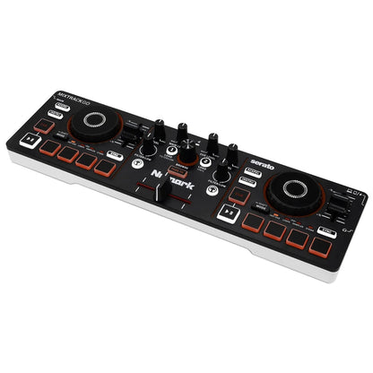 Numark MIXTRACKGO Ultra-Portable 2-Deck DJ Controller With Stems