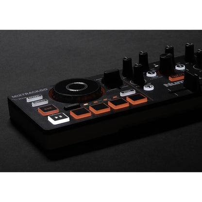 Numark MIXTRACKGO Ultra-Portable 2-Deck DJ Controller With Stems
