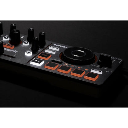 Numark MIXTRACKGO Ultra-Portable 2-Deck DJ Controller With Stems